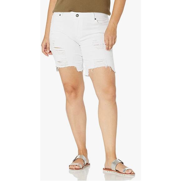 Distressed Burmuda Shorts- Size 7/8 - Picture 1 of 4